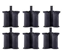 CACTIYE Sacs de lestage pour Tente Pop-up - Sacs de Sable pour Pieds d'abri Solaire instantané et extérieur - 15 pièces - 43,2 x 15,2 cm - Noir