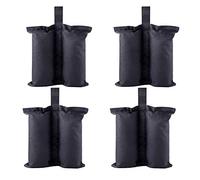 CACTIYE Sacs de lestage pour Tente Pop-up - Sacs de Sable pour Pieds d'abri Solaire instantané et extérieur (4 pièces, 43,2 x 40,6 cm, Noir)