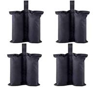 CACTIYE Sacs de lestage pour Tente Pop-up - Sacs de Sable pour Pieds d'abri Solaire instantané (Grand-4, Noir)