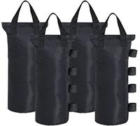 CACTIYE Sacs de lestage pour Tente Pop-up - Sacs de Sable pour Pieds d'auvent instantanés et extérieurs (Ronds, 19 x 50 cm, Noir)