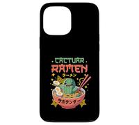 Cactuar Ramen Bol Oeufs Baguettes Colorées Dessin animé Coque pour iPhone 13 Pro Max