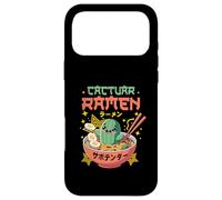 Cactuar Ramen Bol Oeufs Baguettes Colorées Dessin animé Coque pour iPhone 17 Pro Max