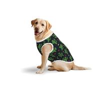Cactus Art T-shirt imprimé doux pour grands chiens, vêtements confortables en coton extensible pour chien, sweat-shirt sans manches (3XL-5XL)
