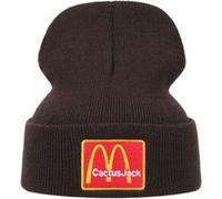 Cactus broderie Jack chapeau hiver chaud laine chapeau marron livraison gratuite Multicolore G