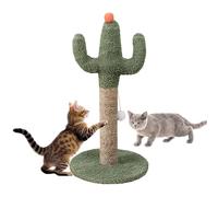 Cactus Cat Scratcher, Cute Cat Scratching Post, 23.62x11.81x11.81 inches, Natural Kitten Scratch Pole with Soft Fabric, Interactive Ball, Sturdy Base for All Indoor Breeds