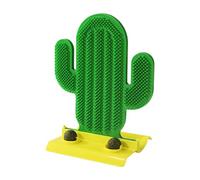 Cactus Cat Scratcher, Indoor Claw Grinding Toy, Compact Catnip Infused Scratching Post with Fun Plant Design, Portable Pet Activity Scratch Board for Small and Medium Cats