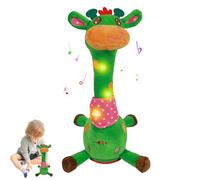 Cactus Danse et Répète avec Fonction de Contrôle du Volume, Poupée en Peluche Légère Répéter ce Que Vous Dites Bébé Encourager Mots Jouets Cadeaux et Décoration de la Maison Girafe Rose