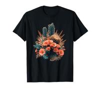 Cactus du désert bohème avec Fleurs d'oranger en Fleurs T-Shirt
