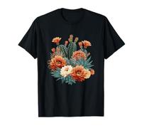 Cactus du désert du sud-Ouest avec des Fleurs succulentes T-Shirt