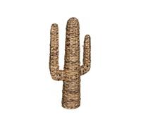 Cactus en jacinthe tressée - Haci - L 38,5 x P 16,5 x H 75 cm - Beige