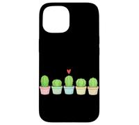 Cactus en Pot pour Amoureux des Plantes succulentes Coque pour iPhone 15