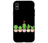 Cactus en Pot pour Amoureux des Plantes succulentes Coque pour iPhone X/XS