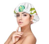 Cactus et plantes succulentes en pots de fleurs,Bonnet de nuit en satin pour adulte - Bonnet de nuit élastique pour femme, couvre-cheveux de nuit