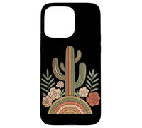 Cactus Floral bohème sud-Ouest Occidental Rustique Vintage Cactus Coque pour iPhone 15 Pro Max