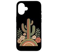 Cactus Floral bohème sud-Ouest Occidental Rustique Vintage Cactus Coque pour iPhone 16