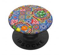Cactus Fruits été Sicile Citron Art PopSockets PopGrip Adhésif