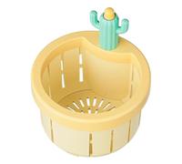 Cactus Kitchen Sink Drain Strainer, 3.07x3.35 Inch, Automatic Dumping Leftovers Filter, Anti-Clogging Basket for Sewer