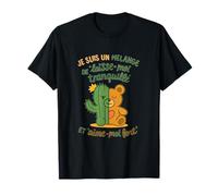 Cactus Ours Peluche Double Personnalite Humour Drole T-Shirt