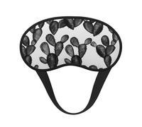 Cactus pagaie Noir le plus noir,Masques de sommeil occultants, cache-yeux couvrants, masques de sommeil anti-lumière