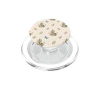 Cactus Papillons Désert Fleurs Sauvages Ferme Aquarelle PopSockets PopGrip pour MagSafe