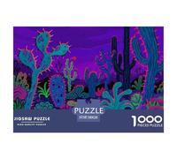 Cactus Puzzle 1000 Pièces Educa Jouet en Bois Cadeau Unique De l'art De La Décoration Jardin Jeu Éducatif Challenge Toy Adultes & Enfants des 14 Ans 38x26cm/1000pcs