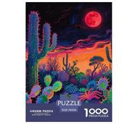 Cactus Puzzle 1000 Pièces Educa Jouet en Bois Cadeau Unique De l'art De La Décoration Jardin Jeu Éducatif Challenge Toy Adultes Et Enfants À Partir De 14 Ans 70x50cm/1000pcs