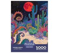 Cactus Puzzle 1000 Pièces Educa Jouet en Bois Cadeau Unique De l'art De La Décoration Jardin Jeu Éducatif Challenge Toy Adultes & Enfants des 14 Ans 70x50cm/1000pcs
