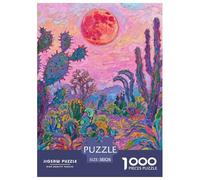 Cactus Puzzle 1000 Pièces Educa Jouet en Bois Divertissement Créatif De l'art De La Décoration Jardin Jeu Éducatif Challenge Toy Adultes Et Enfants À Partir De 14 Ans 38x26cm/1000pcs