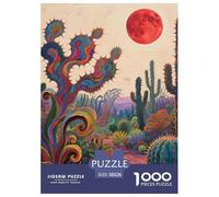 Cactus Puzzle 1000 Pièces Educa Jouet en Bois Divertissement Créatif De l'art De La Décoration Jardin Jeu Éducatif Challenge Toy Adultes Et Enfants À Partir De 14 Ans 38x26cm/1000pcs