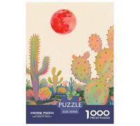 Cactus Puzzle 1000 Pièces Educa Jouet en Bois Divertissement Créatif Décoration Intérieure Jardin Jeu Éducatif Challenge Toy pour Adultes Et Enfants À Partir De 12 Ans 70x50cm/1000pcs