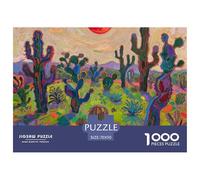 Cactus Puzzle 1000 Pièces Educa Jouet en Bois Divertissement Créatif Décoration Intérieure Jardin Jeu Éducatif Challenge Toy pour Adultes Et Enfants À Partir De 12 Ans 70x50cm/1000pcs