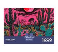 Cactus Puzzle 1000 Pièces Educa Jouet en Bois Divertissement Créatif Décoration Intérieure Jardin Jeu Éducatif Challenge Toy Adultes & Enfants des 14 Ans 70x50cm/1000pcs