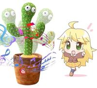Cactus Qui Danse et Répète,Cactus Chantant et Dansant, Jouet de Danse Drôle pour Les Enfants,Parfait, Fête, Noël, Cadeau d'anniversaire pour Garçons et Filles