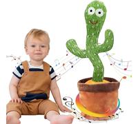 Cactus Qui Danse et Répète-Cactus Parlant-Peluche Jouet Interactif pour Enfants-Cactus Chantant 100% Sûr,Fonctionne à Piles,Divertissement Infini en Famille