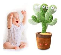 Cactus Qui Danse Et Répète,Dancing Cactus&cactus Chantant&cactus Qui Parle,Cactus Perroquet,Peluche Cactus Decoration,Jouet Cactus