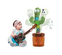 Cactus Qui Danse et Répète Francais,Le Cactus Qui Parle et Qui Danse,Talking Cactus Peluche Musical Bebe,Jouet Cactus Qui