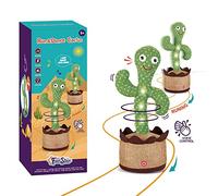 Cactus qui danse et répète,Jouet de Mignon Cactus Dansant,Luminescent Cactus Chantant ,Jouet Cactus Qui Repete Cactus Peluche Dansant pour Enfants Adultes(Chant 120+Danse+Enregistrement+Éclairage)