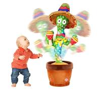 Cactus Qui Danse et Répète Jouet Parlant Musical LED Cadeau pour Enfants | Interactif et Éducatif, Chantant, Éclairage, Cactus Dansant, Cadeau pour Enfants, Enregistrement Et Répétition