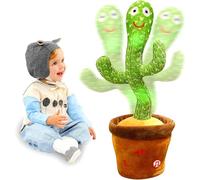 Cactus Qui Danse et Répète Volume Réglable Musical LED Cadeau Éducatif Bébé