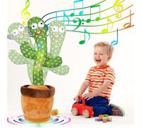 Cactus Qui Danse,Jouet En Peluche Cactus,Cactus Qui Danse Et Répète Enfants, Apprendre À Parler Et À 120 Chansons,Cadeau Enfants