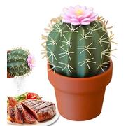Cactus sel et poivrages, mignons moulin à sel et poivre imprimés en 3D, pots d'assaisonnement à conteneurs d'épices, salle à manger de cuisine rechargeable décoration cactus drôle