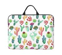 Cactus Succulents à l'aquarelle,Housse pour Ordinateur Portable 14 Pouces, Sacoche pour Ordinateur Portable, Mallette avec poignée