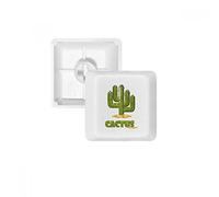 Cactus Succulents Cache-clés PBT pour clavier mécanique Blanc OEM sans marquage