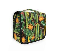 Cactus Summer Desert Sacs de voyage pour homme avec crochet de suspension élégant Trousse de maquillage verticale autoportante