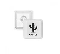 Cactus Vert Plante Succulents Silhouette PBT Keycaps pour clavier mécanique Blanc OEM sans Marquage d'impression R1 multicolore