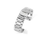 CACVGVMGTW Accessoires de boucle à double pression adaptés for Panerai Diesel adaptés for Luminox solide en acier épaissi noir bracelet de montre de remplacement for hommes 24 22 26mm(Steel,26mm)