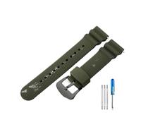 CACVGVMGTW Accessoires en Silicone for Seiko No. 5 SKX 007, adaptés au Water Ghost, petit Mm blanc, peut remplacer le bracelet de montre de plongée(Green(SW)-Black)