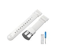 CACVGVMGTW Accessoires en Silicone for Seiko No. 5 SKX 007, adaptés au Water Ghost, petit Mm blanc, peut remplacer le bracelet de montre de plongée(White(SW)-Black)