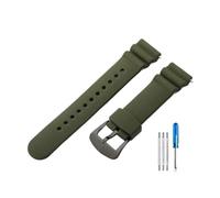 CACVGVMGTW Accessoires en Silicone for Seiko No. 5 SKX 007, adaptés au Water Ghost, petit Mm blanc, peut remplacer le bracelet de montre de plongée(Green(LZ)-Black)