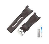 CACVGVMGTW Bracelet de montre Diesel for hommes, accessoires d'interface Concave souple et confortable, Dz4246 Dz1273 Dz1216(Brown(PW)-Steel-K3)